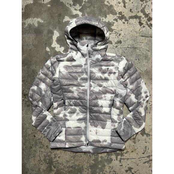 Specialized Men's Packable Down Jacket Size XS Dove Grey Splash‎ - Picture 1 of 7